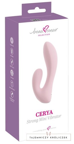 Beau Coeur Cerya Strong Mini - kompaktowy model z podwojnym systemem wibracji Beau coeur