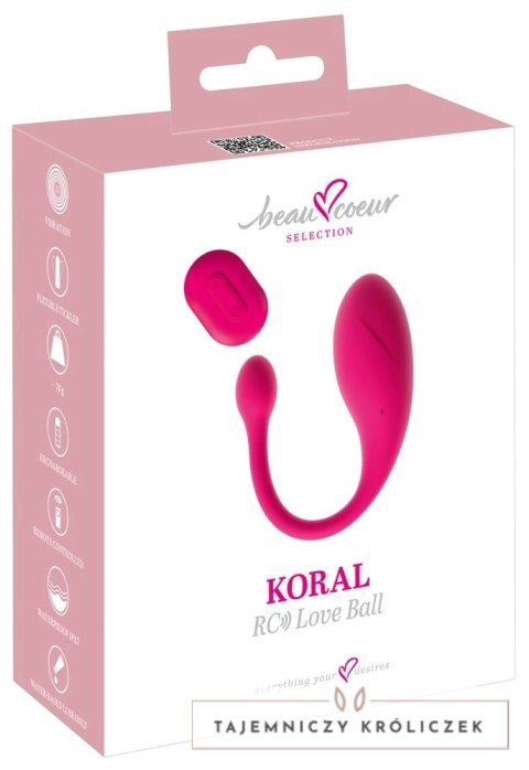 Beau Coeur Koral RC Love Ball - kulka treningowa z pilotem, fioletowa Beau coeur