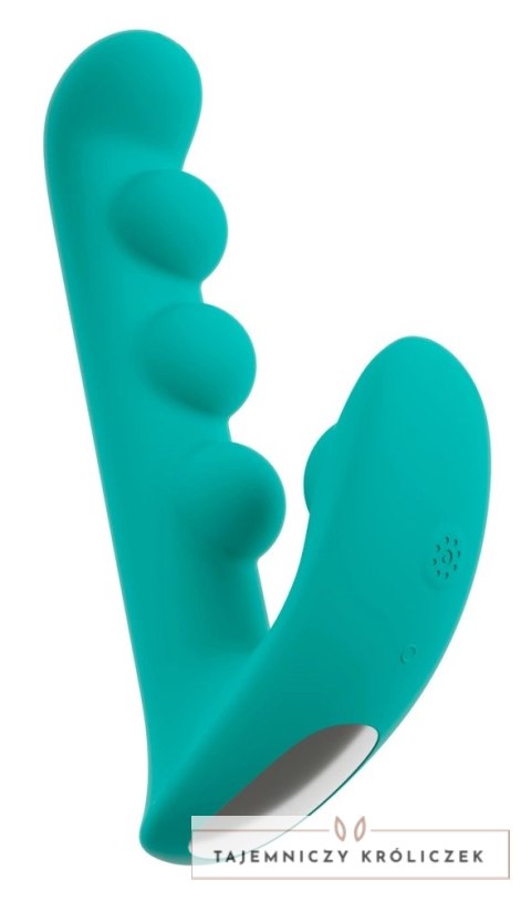 Beau Coeur Sylora Unique Beads - silikonowa maszyna intymna z kulkami, 17 cm Beau coeur
