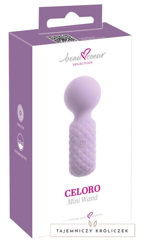 Beau coeur Celoro Mini Wand masażer kompaktowy 10 trybow wodoodporny Beau coeur