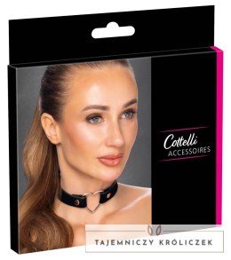 Cottelli Accessories Choker Serca Czarny Regulowany 31-42cm Cottelli