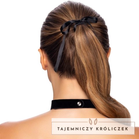 Cottelli Accessories Choker Serca Czarny Regulowany 31-42cm Cottelli