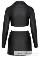 Cottelli PARTY Zestaw Clubwear Top i Spodnica Czarna S Matowa Cottelli