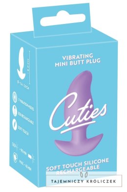 Cuties Fioletowy Wibrujący Korek Anatomiczny 7 Trybow 8 cm Cuties
