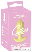 Cuties Wibrująca Zatyczka Anatomiczna Żołta 7 Trybow Silikon 8cm Cuties