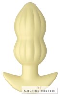 Cuties Wibrująca Zatyczka Anatomiczna Żołta 7 Trybow Silikon 8cm Cuties