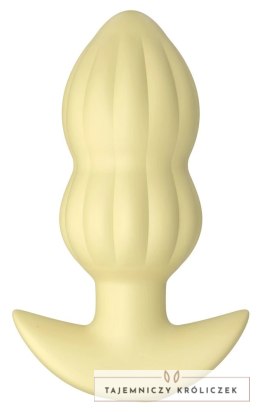 Cuties Wibrująca Zatyczka Anatomiczna Żołta 7 Trybow Silikon 8cm Cuties