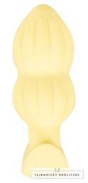 Cuties Wibrująca Zatyczka Anatomiczna Żołta 7 Trybow Silikon 8cm Cuties