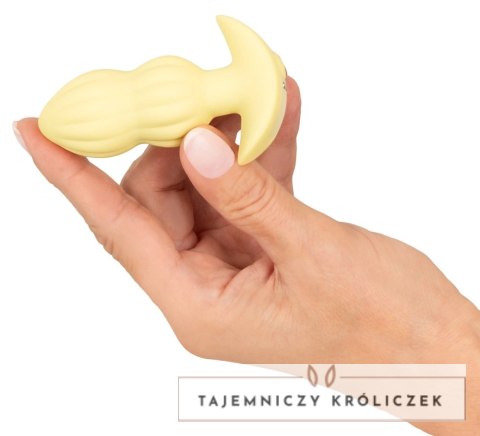 Cuties Wibrująca Zatyczka Anatomiczna Żołta 7 Trybow Silikon 8cm Cuties