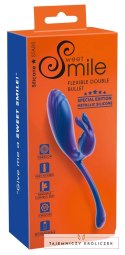 Sweet Smile Metallic Double System - elastyczny silikonowy model 22,5 cm Sweet Smile