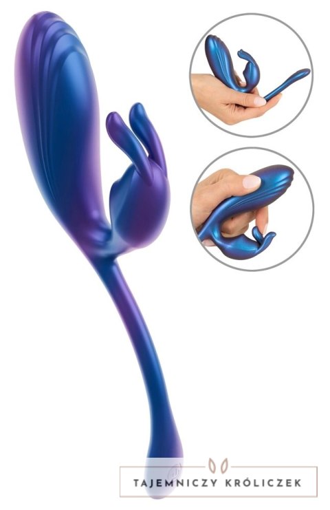 Sweet Smile Metallic Double System - elastyczny silikonowy model 22,5 cm Sweet Smile