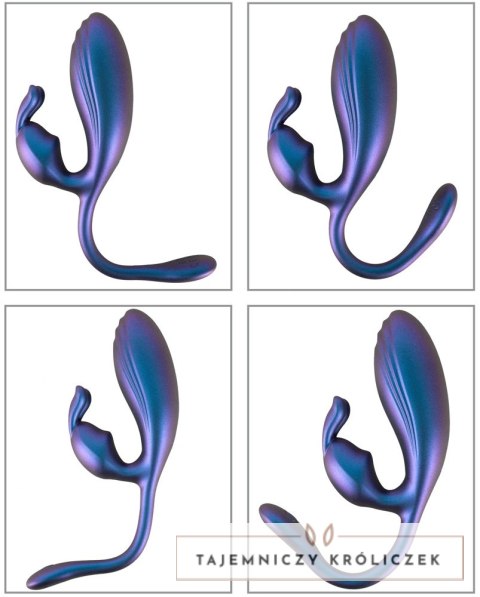 Sweet Smile Metallic Double System - elastyczny silikonowy model 22,5 cm Sweet Smile