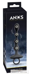 ANOS Flexible Beads model wibrujący silikonowy 21,1 cm czarny ANOS