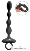 ANOS Flexible Beads model wibrujący silikonowy 21,1 cm czarny ANOS