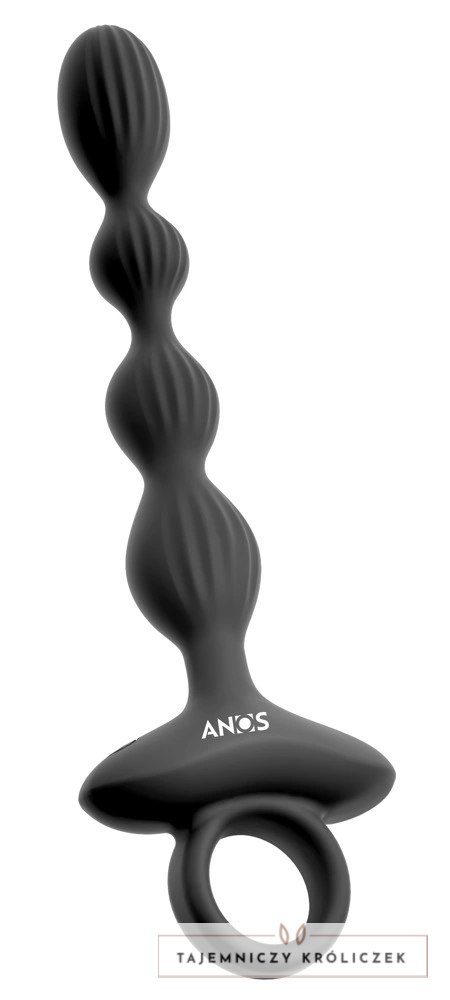 ANOS Flexible Beads model wibrujący silikonowy 21,1 cm czarny ANOS