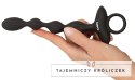 ANOS Flexible Beads model wibrujący silikonowy 21,1 cm czarny ANOS