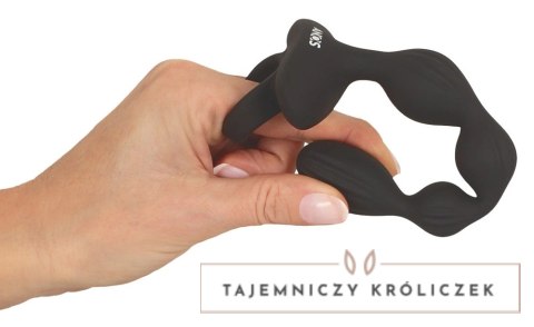 ANOS Flexible Beads model wibrujący silikonowy 21,1 cm czarny ANOS