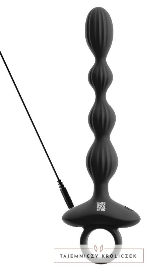 ANOS Flexible Beads model wibrujący silikonowy 21,1 cm czarny ANOS