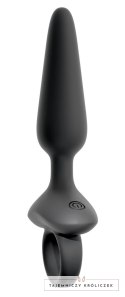 ANOS Plug Silikonowy Wibrujący Flexible 10 Trybow Czarny 15 cm ANOS