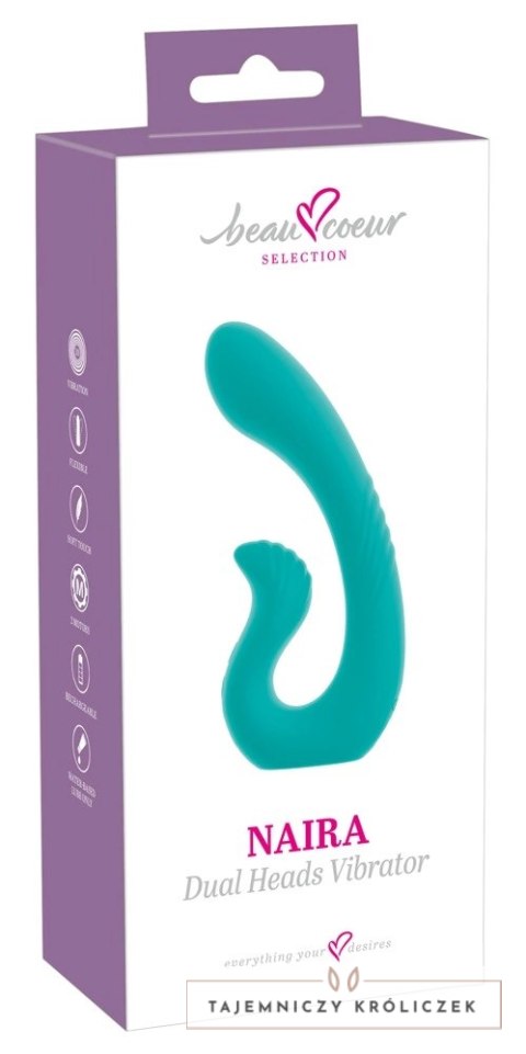Beau Coeur Naira Dual Heads - Intymny model z podwojnym napędem, silikonowy Beau coeur