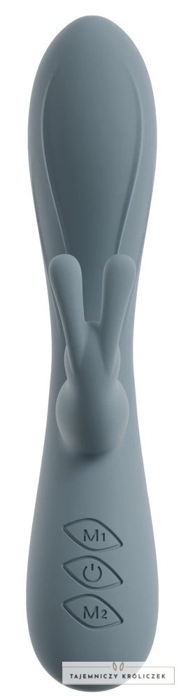 Beau Coeur Velina Rabbit - dwusilnikowy model silikonowy, 20 cm, rożowy Beau coeur