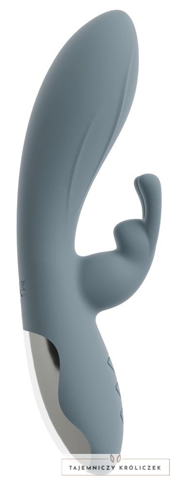 Beau Coeur Velina Rabbit - dwusilnikowy model silikonowy, 20 cm, rożowy Beau coeur