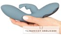 Beau Coeur Velina Rabbit - dwusilnikowy model silikonowy, 20 cm, rożowy Beau coeur
