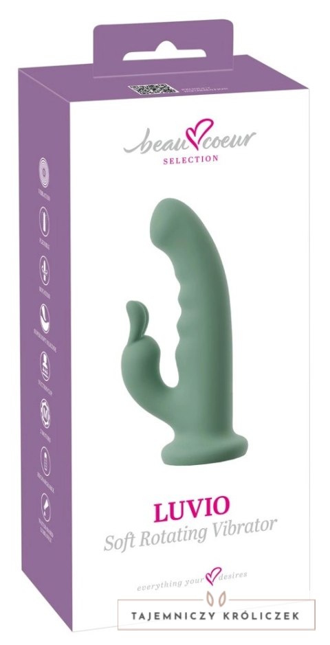 Beau coeur Luvio Rotating Soft - wibrujący model z obrotową głowicą, silikon, 19,3 cm Beau coeur