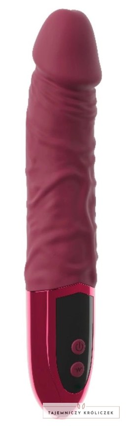 Beau coeur Varelo Natural Vibrator czerwony, 23 cm, 12 trybow Beau coeur