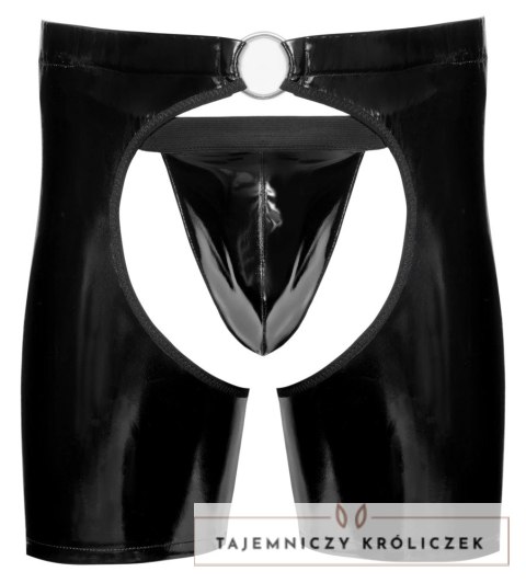 Black Level Chaps Winylowe Czarne 2XL z Dekoracyjnym Pierścieniem Black Level