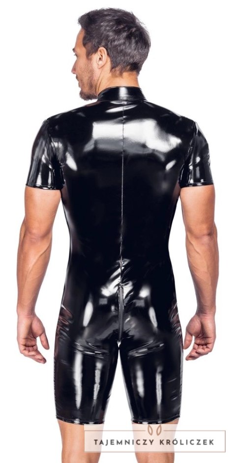 Black Level Kombinezon Winylowy 3XL Czarny z 3-kierunkowym zamkiem Black Level