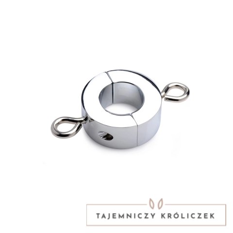 XR Brands Ball Trap Metalowy pierścień na mosznę 220g stalowy XR Brands