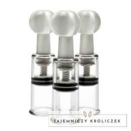 XR Brands Cylinderki ssące do ciała 3 szt. przezroczyste ABS XR Brands