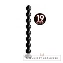 XR Brands Master Series Spiralne koraliki stopniowane 48 cm czarne XR Brands
