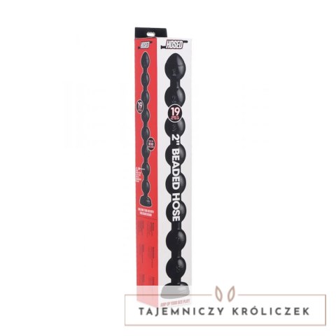 XR Brands Master Series Spiralne koraliki stopniowane 48 cm czarne XR Brands