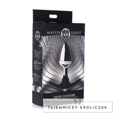 XR Brands Plug anatomiczny metalowo-silikonowy średni 848518036131 XR Brands