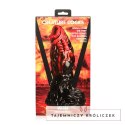 XR Brands Vulcan silikonowy model intymny z przyssawką czerwono-czarny XR Brands