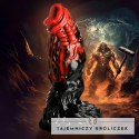 XR Brands Vulcan silikonowy model intymny z przyssawką czerwono-czarny XR Brands