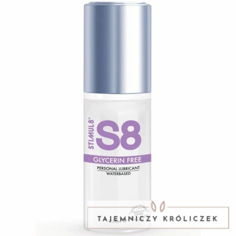 STIMUL8 S8 Lubrykant na bazie wody 125ml bez gliceryny, bezzapachowy STIMUL8