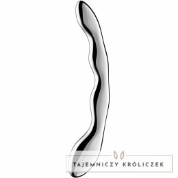 Satisfyer Cosmic Crest 2 - dwustronny model ze stali nierdzewnej 20,5 cm SATISFYER DILDO