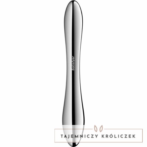 Satisfyer Pure Gravity 1 - dwustronny model ze stali nierdzewnej, srebrny SATISFYER DILDO