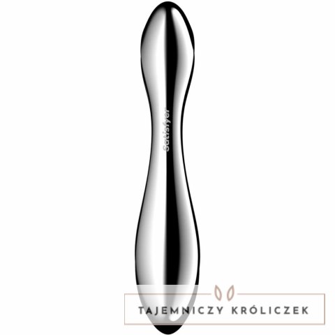 Satisfyer Pure Gravity 2 stalowy dwustronny model z falistą strukturą SATISFYER DILDO