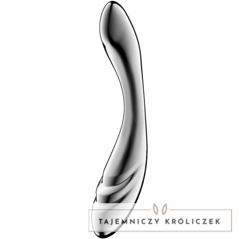 Satisfyer Pure Gravity 3 - dwustronny masażer ze stali nierdzewnej SATISFYER DILDO