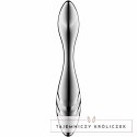 Satisfyer Pure Gravity 3 - dwustronny masażer ze stali nierdzewnej SATISFYER DILDO