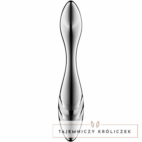 Satisfyer Pure Gravity 3 - dwustronny masażer ze stali nierdzewnej SATISFYER DILDO