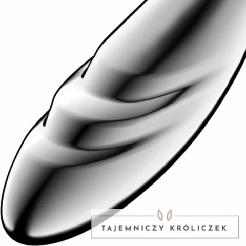 Satisfyer Pure Gravity 3 - dwustronny masażer ze stali nierdzewnej SATISFYER DILDO