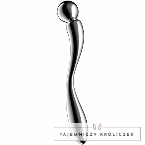 Satisfyer Star Force 2 - dwustronny masażer ze stali nierdzewnej SATISFYER DILDO