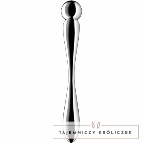 Satisfyer Star Force 2 - dwustronny masażer ze stali nierdzewnej SATISFYER DILDO