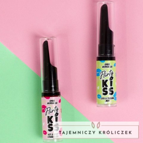 Secret Play Flirty Kiss Żel smakowy truskawka-mięta 2x8g, efekt ciepło-chłod SECRETPLAY