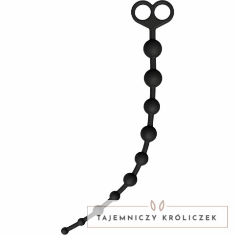 ToyJoy Flexible Beads - Elastyczne kulki silikonowe 38 cm czarne TOYJOY
